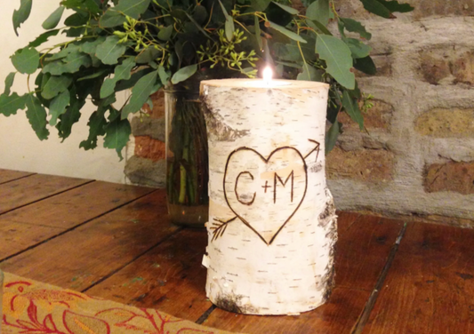 Custom Birch Tea Light