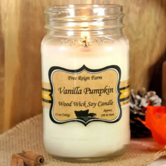 Vanilla Pumpkin Scented Candle