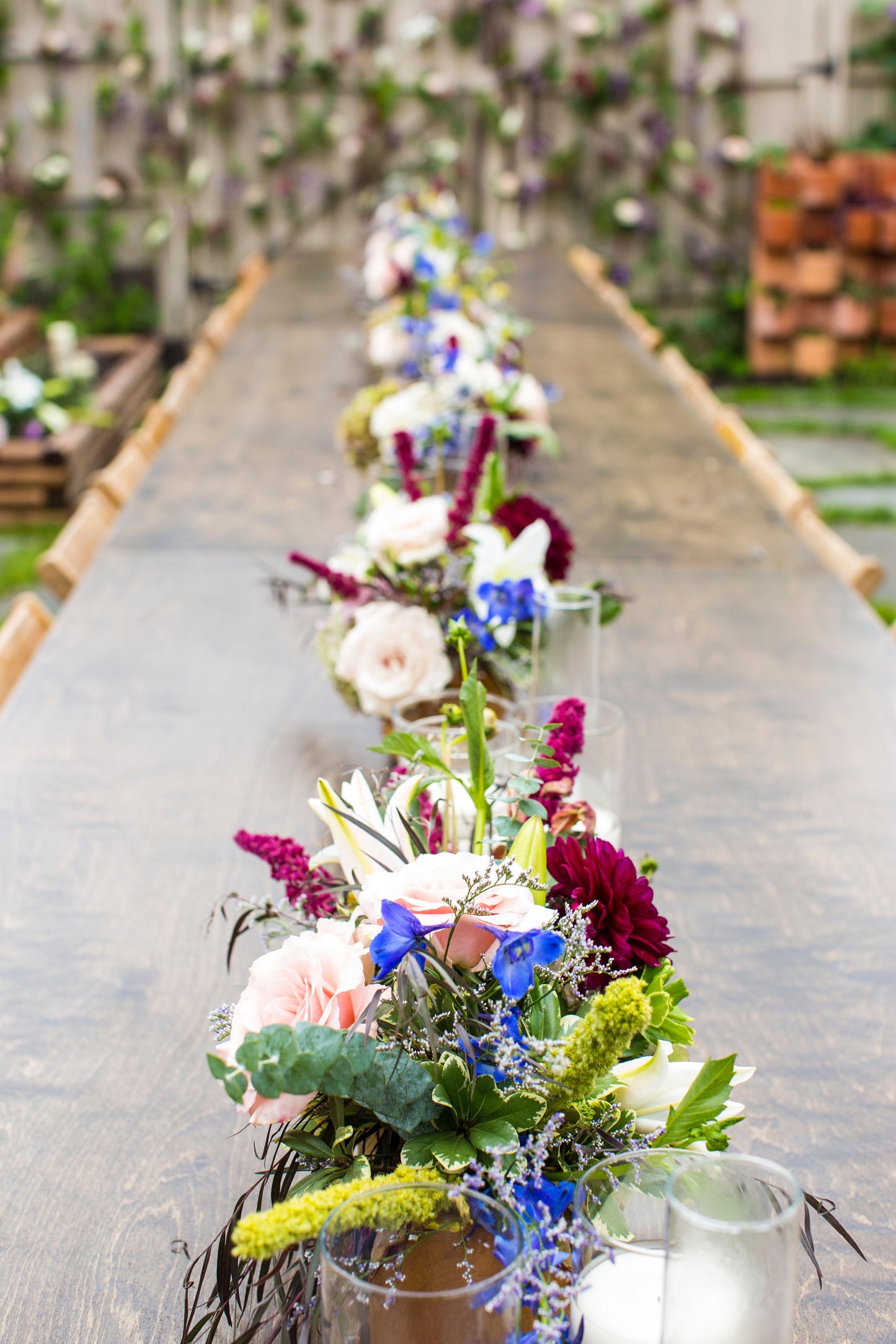 Gem Tone Wedding | Centerpiece