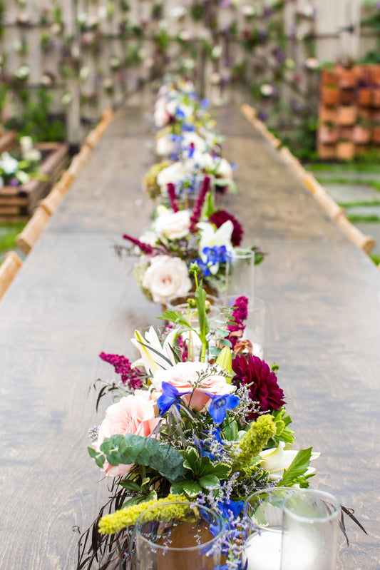 Gem Tone Wedding | Centerpiece