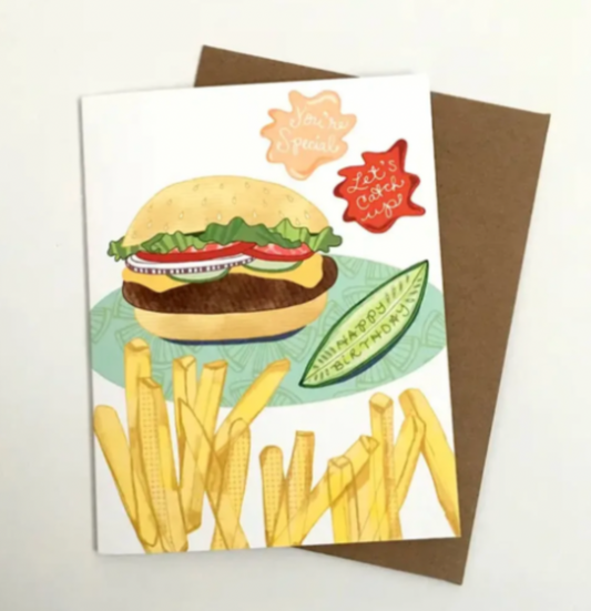 Cheeseburger Birthday Card