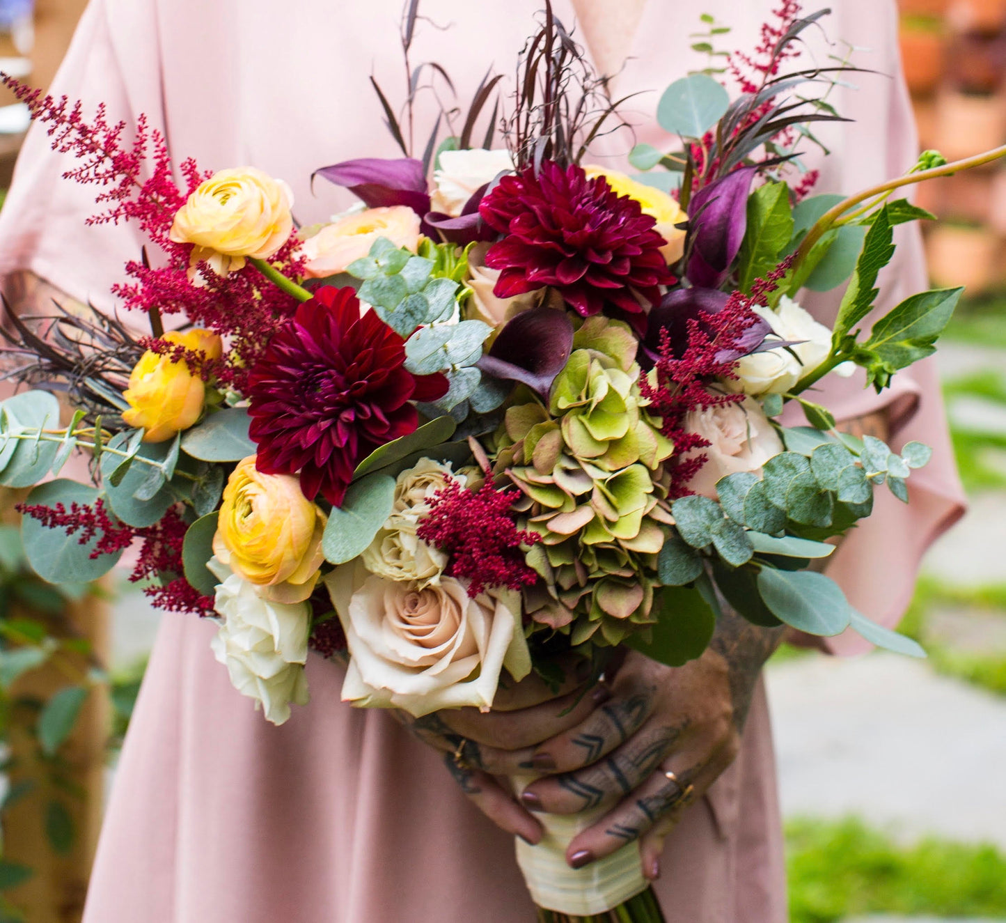 Gem Tones Wedding | Bridal Bouquet